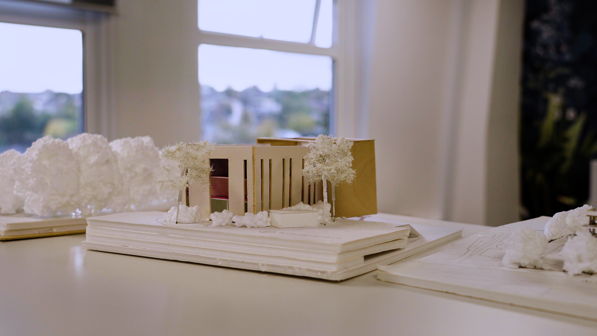 Architectural model in the Roberts Limbrick studio